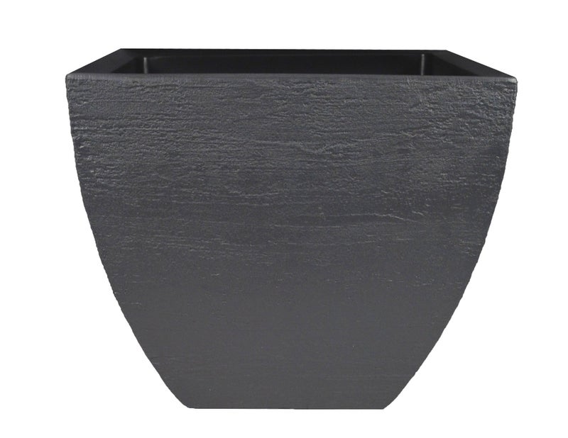 Tusco Products خزانة حديقة مربعة حديثة من تسكو، 16 بوصة، رمادي - Image 1
